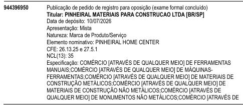 PINHEIRAL HOME CENTER