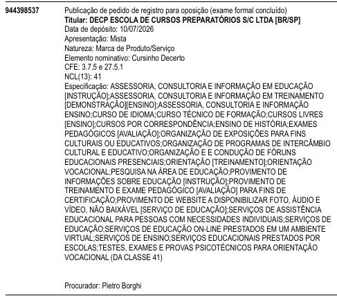 Cursinho Decerto