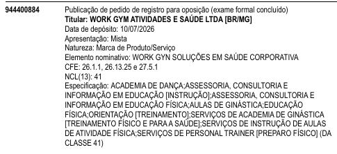 WORK GYN SOLUÇÕES EM SAÚDE CORPORATIVA