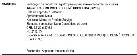 Narin Cosméticos de Luxo