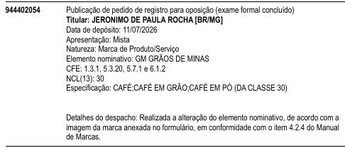 GM GRÃOS DE MINAS