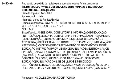 JOVENS DO FUTURO DESPERTE SEU POTENCIAL INFINITO