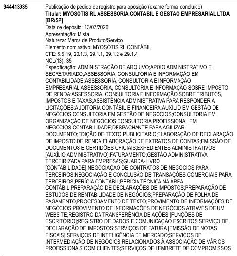 MYOSÓTIS RL CONTÁBIL