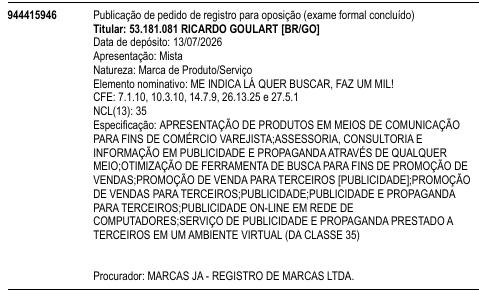 ME INDICA LÁ QUER BUSCAR, FAZ UM MIL!