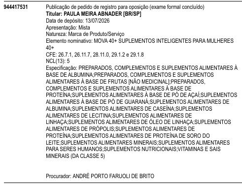 MOVA 40+ SUPLEMENTOS INTELIGENTES PARA MULHERES 40+