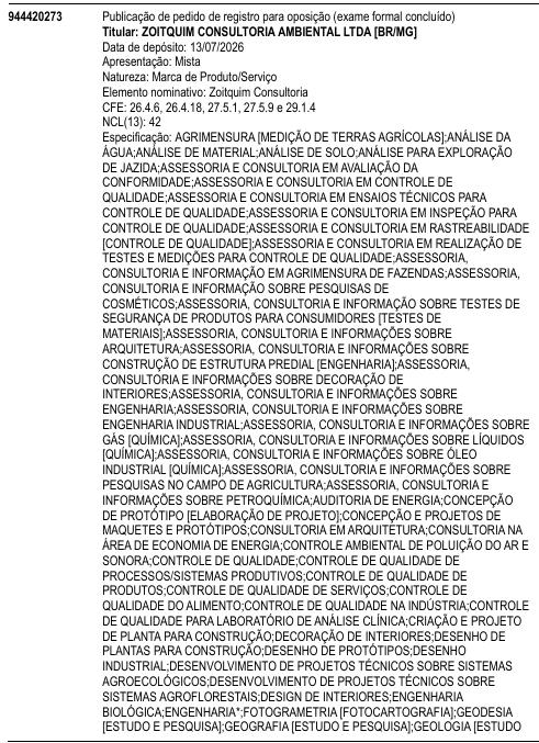 Zoitquim Consultoria