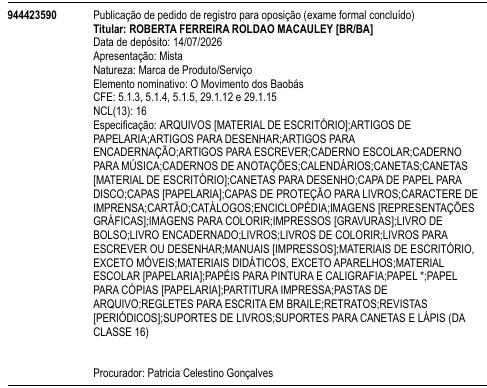 O Movimento dos Baobás