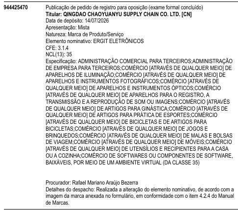 ERGIT ELETRÔNICOS