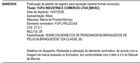 FUFU PELÚCIAS