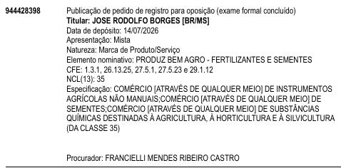 PRODUZ BEM AGRO - FERTILIZANTES E SEMENTES