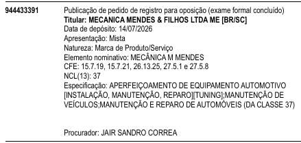 MECÂNICA M MENDES