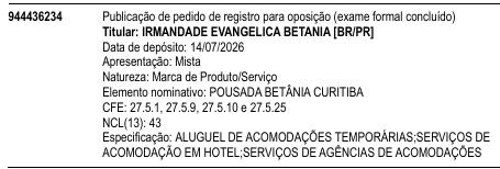 POUSADA BETÂNIA CURITIBA