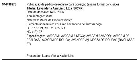 AzulLimp Lavanderia de Autosserviço