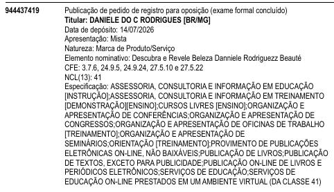 Descubra e Revele Beleza Danniele Rodriguezz Beauté