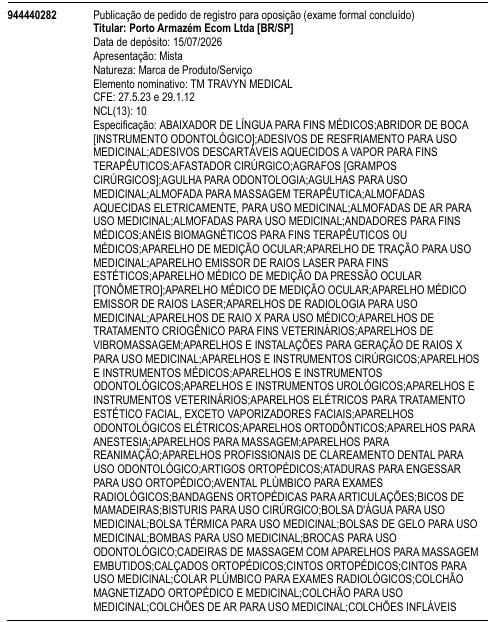 TM TRAVYN MEDICAL