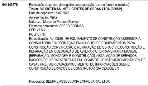 SPEED FORMAS