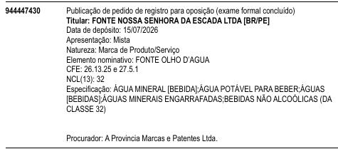 FONTE OLHO D’AGUA