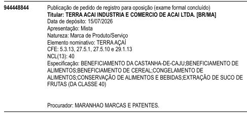 TERRA AÇAÍ