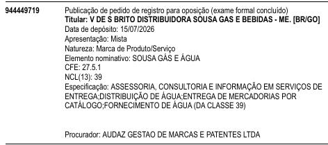 SOUSA GÁS E ÁGUA