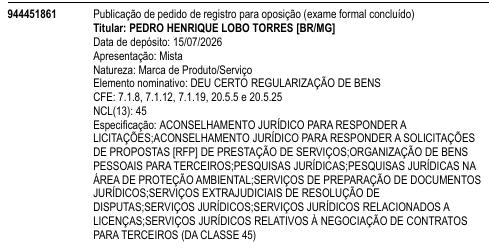 DEU CERTO REGULARIZAÇÃO DE BENS
