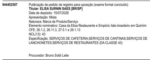 Casa da Elisa Restaurante e Empório ítalo-brasileiro em Quiririm