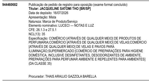 LUCECI — NOTAS E LUZ