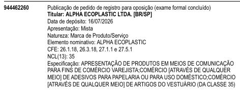 ALPHA ECOPLASTIC