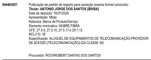NOBRE FIBRA