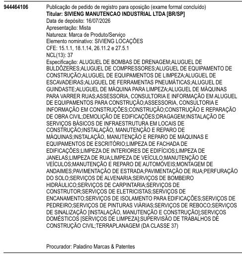SIVIENG LOCAÇÕES