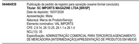 VAL IMPORTS