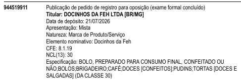 Docinhos da Feh