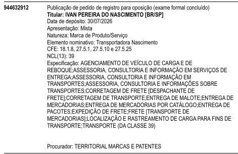 Transportadora Nascimento