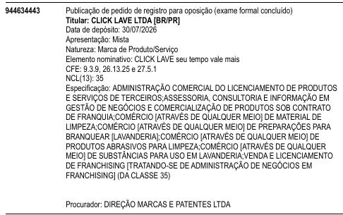CLICK LAVE seu tempo vale mais