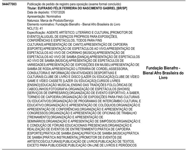 Fundação Bienafro - Bienal Afro Brasileira do Livro