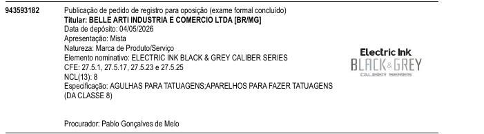 ELECTRIC INK BLACK & GREY CALIBER SERIES