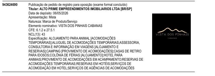 VISTA DOS PINHAIS CABANAS