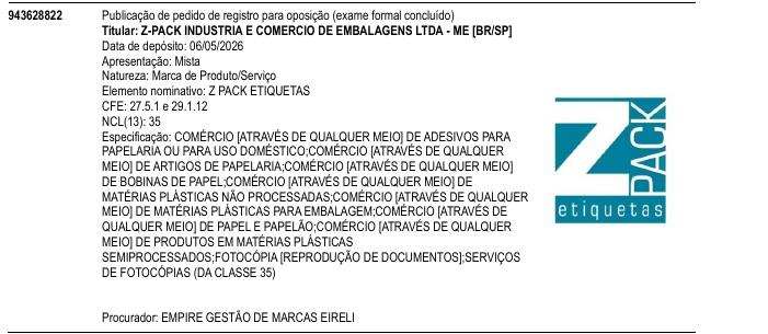 Z PACK ETIQUETAS