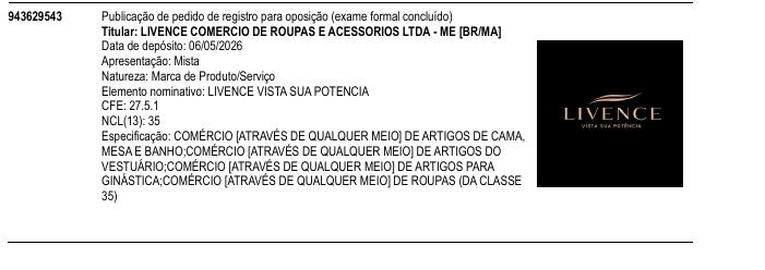 LIVENCE VISTA SUA POTENCIA