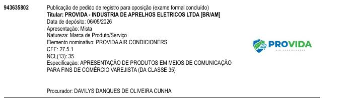 PROVIDA AIR CONDICIONERS