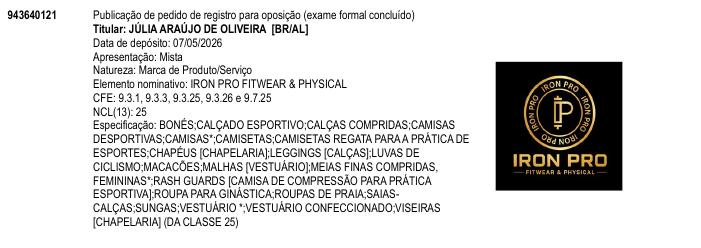 IRON PRO FITWEAR & PHYSICAL