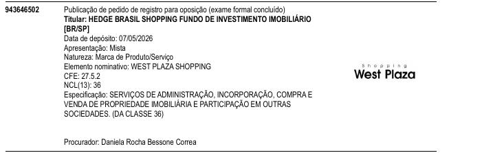 WEST PLAZA SHOPPING