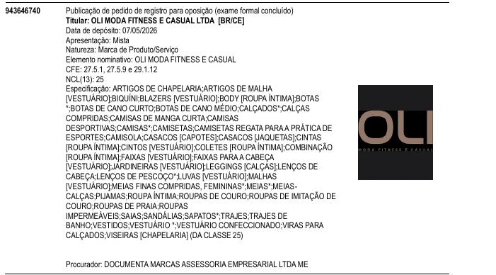 OLI MODA FITNESS E CASUAL