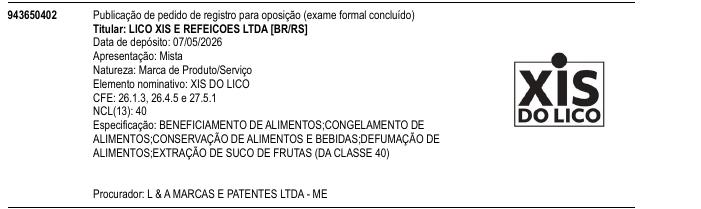 XIS DO LICO