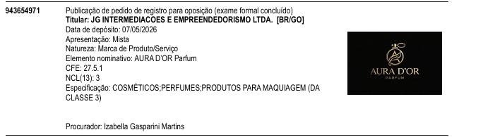 AURA D?OR Parfum