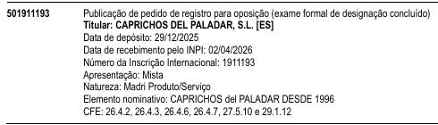 CAPRICHOS del PALADAR DESDE 1996