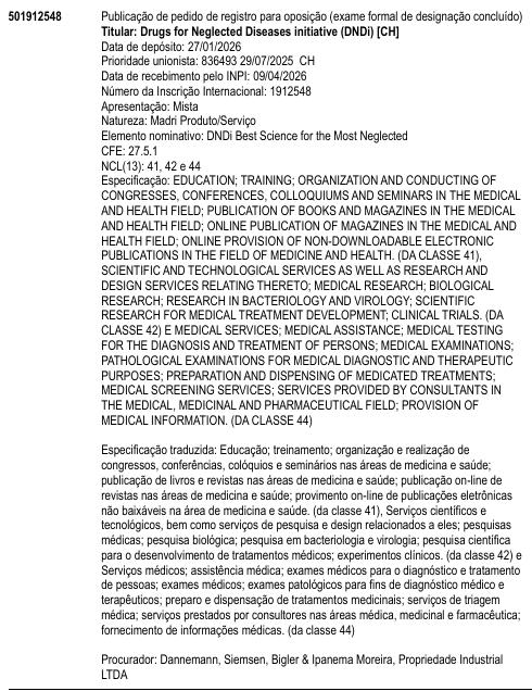 DNDi Best Science for the Most Neglected