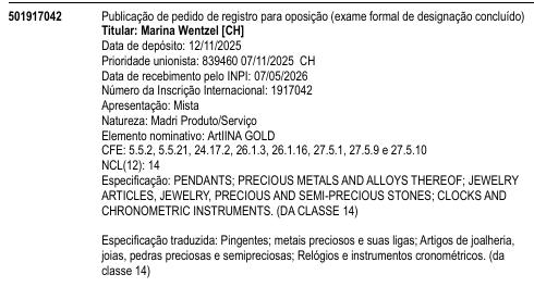 ArtIINA GOLD