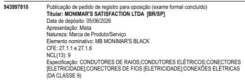 MB MONIMAR'S BLACK