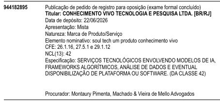 soul tech um produto conhecimento vivo