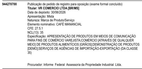 CAFÉ MANANCIAL